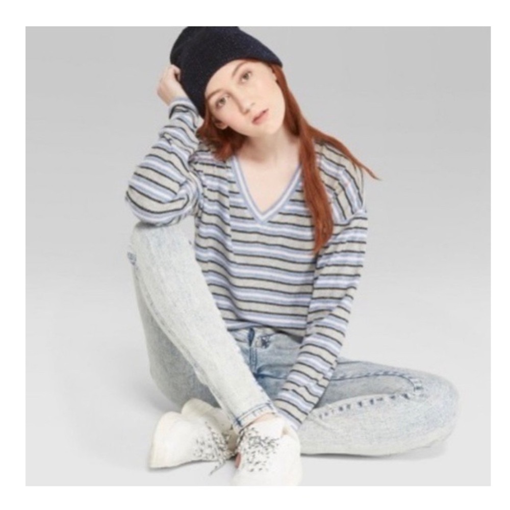 Wild Fable Striped Sweater - Picture 1 of 8